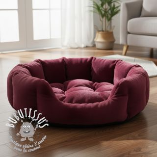 Fausse fourrure SMOOTH bordeaux