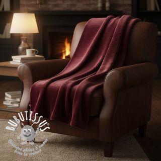 Fausse fourrure SMOOTH bordeaux