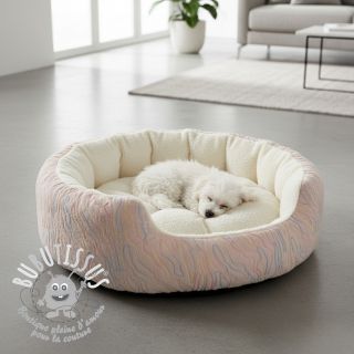 Fausse fourrure avec tulle Powder