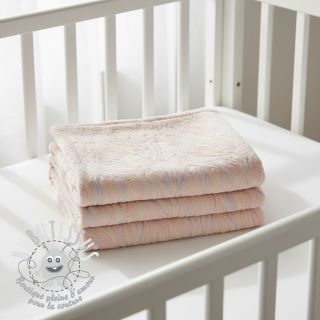 Fausse fourrure avec tulle Powder