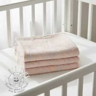 Fausse fourrure avec tulle Powder