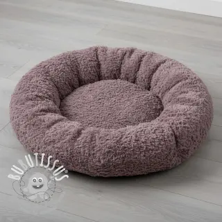 Fourrure Curly mauve