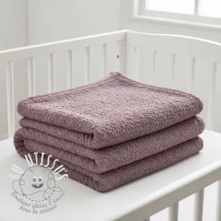 Fourrure Curly mauve
