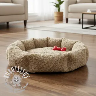Fourrure Curly beige
