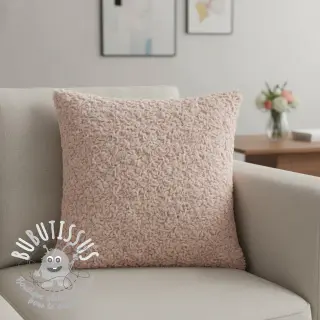 Fourrure Curly rose