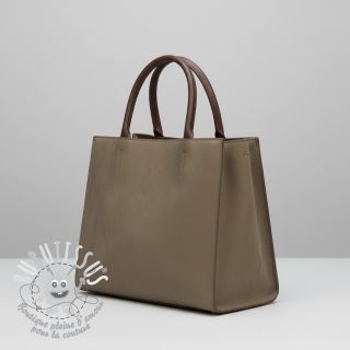 Simili cuir suédine DOUDOU tourterelle