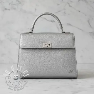 Simili cuir KARIA argent