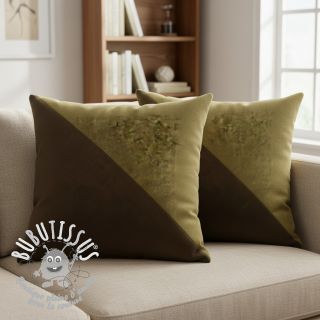 Simili cuir suédine ALASKA mousse/brun