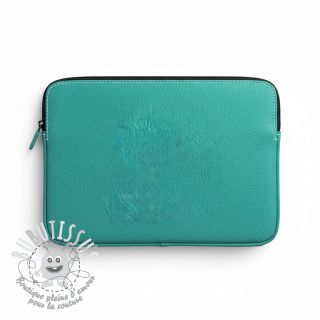 Simili cuir KARIA turquoise