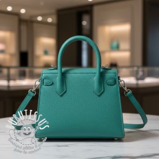 Simili cuir KARIA turquoise