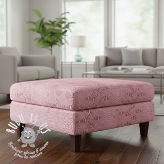 Simili cuir COBRA rose