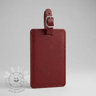 Simili cuir KARIA bordeaux