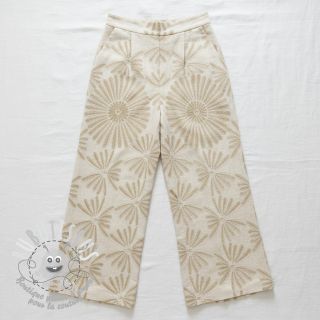 Viscose lin Desert flowers design A