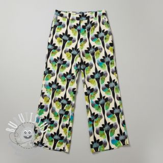 Viscose lin Artificial flower design A digital print