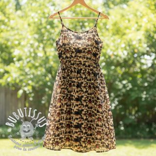 Viscose lin Daisy design B digital print