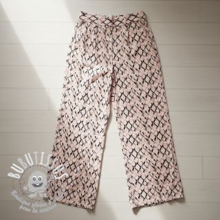 Viscose lin Ivy Diamonds design B digital print