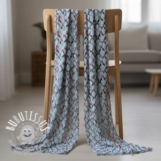 Viscose lin Ivy Diamonds design A digital print