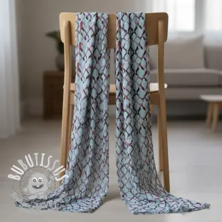 Viscose lin Ivy Diamonds design A digital print