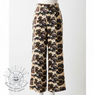 Viscose lin Sunlower design A digital print