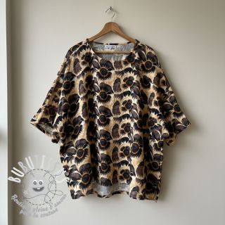 Viscose lin Sunlower design A digital print