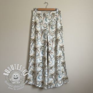 Viscose lin Palm tree digital print