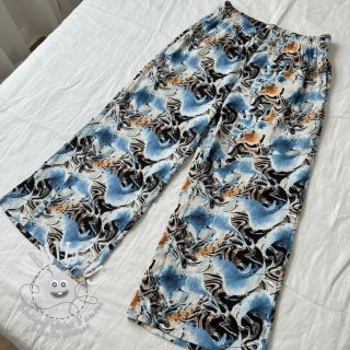 Viscose lin Paint chaos design A digital print