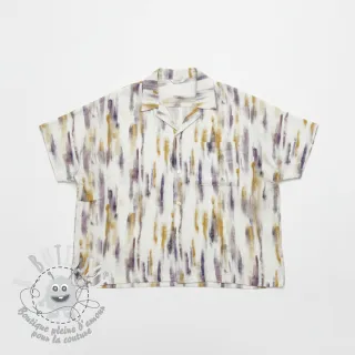 Viscose lin Natural Lin Lina green digital print