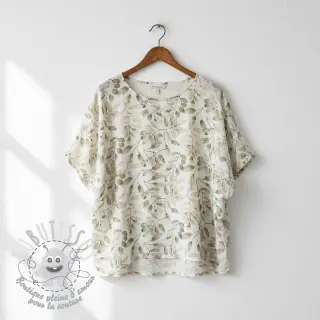 Viscose lin Natural Lin Lissy ecru digital print