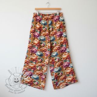 Viscose lin Marigold design C digital print