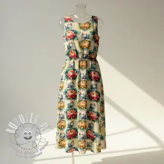 Viscose lin Clover design D digital print