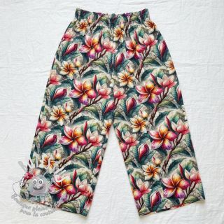 Viscose lin Jasmine design C digital print