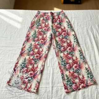 Viscose lin Viola design C digital print