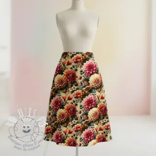 Viscose lin Rosalie design A digital print