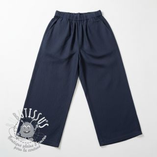 Viscose lin PREMIUM navy blue