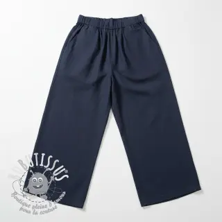 Viscose lin PREMIUM navy blue