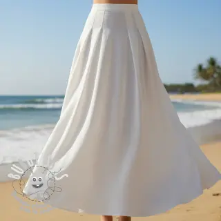 Viscose lin PREMIUM white