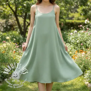 Viscose lin PREMIUM old green