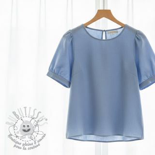 Viscose lin PREMIUM old blue