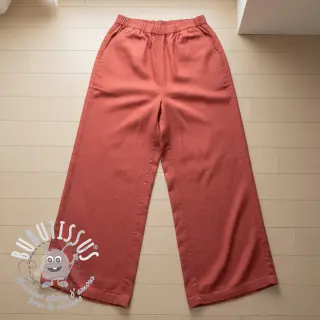 Viscose lin PREMIUM dark coral