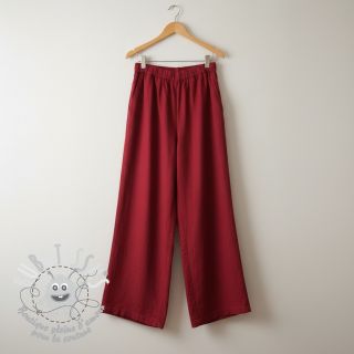 Viscose lin PREMIUM dark red