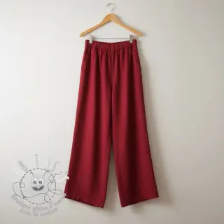 Viscose lin PREMIUM dark red