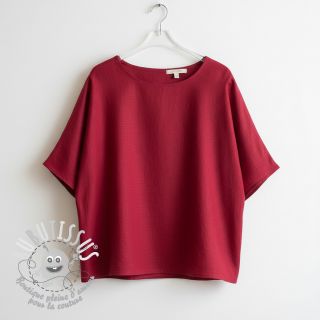 Viscose lin PREMIUM dark red