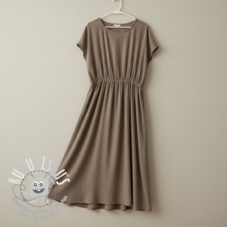 Viscose lin CRINCLE taupe