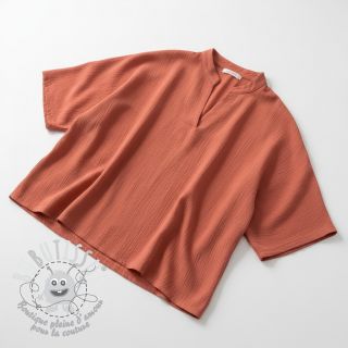 Viscose lin CRINCLE clay