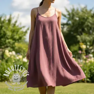 Viscose lin CRINCLE mulberry