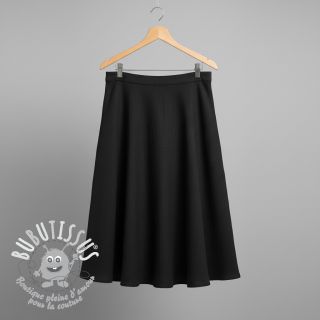 Viscose lin CRINCLE black