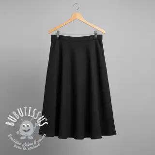 Viscose lin CRINCLE black