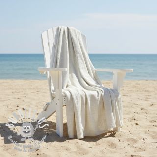 Viscose lin CRINCLE off white