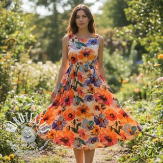 Viscose RADIANCE Flower Nina digital print