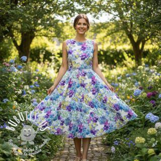 Viscose RADIANCE Flower Horas digital print